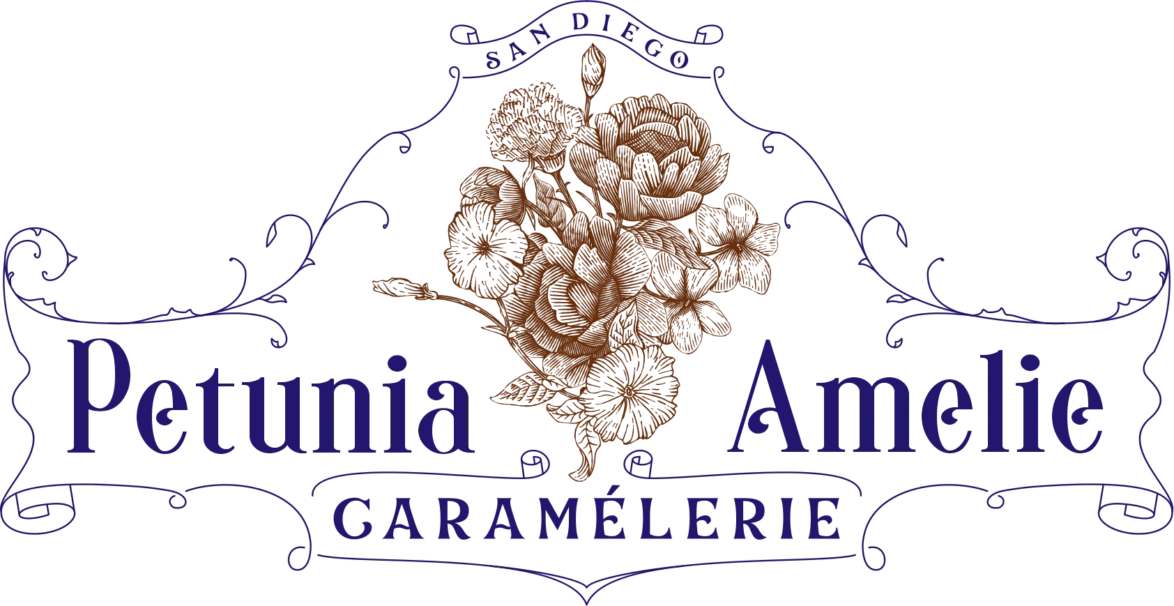 logo for Petunia Amelie Caramelerie